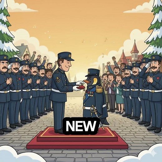 "The Penguin Knight of Norway 🐧⚔️"