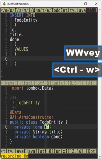 Java の Entity クラスから SQL の INSERT 文を作る