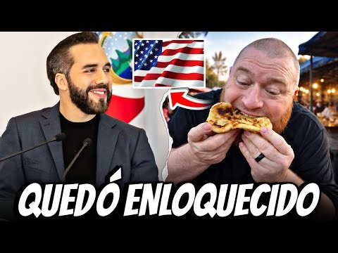 American visits El Salvador and goes crazy for the “pupusas”! This is how he reacted 🤯