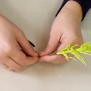 Enjoy the simplicity of making Mimosa flowers with this quick tutorial. | Alesya Gor Diy