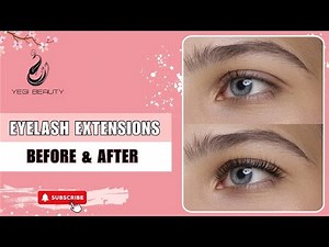 Eyelash extensions before and after stunning transformation