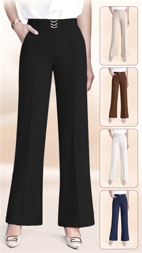 These pants are so comfortable, you'll forget you're wearing them—until the compliments rolled in! 🔥 These pants combine buttery-soft fabric with a refined, flattering fit. ✔️ 7-inch elastic waistband ✔️ Wrinkle-free ✔️ Pratical pockets 💥 Don’t miss out—get yours before the sale ends! | Havalix