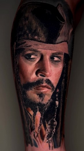 Antonio Ragone Tattoo: Jack Sparrow Tattoo Process