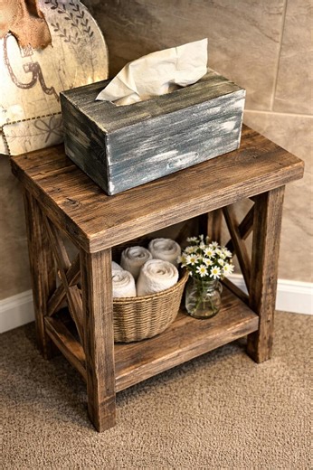 Rustic Wood Tissue Box Cover Rectangular - Rustic Home Decor for Bathroom - Farmhouse Tissue Holder Shabby Chic-distressed Decor Living Room - Etsy