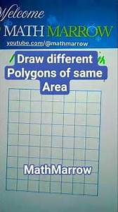 On a grid how to draw different Polygons of same area @MathMarrow