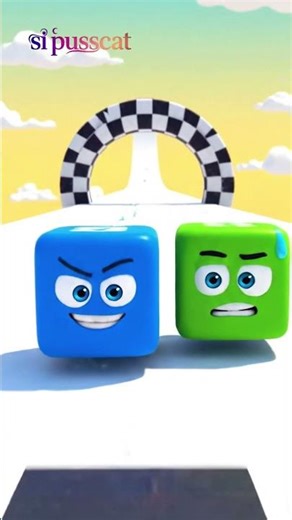 Last-Second Cube Race Comeback 😱🏁 #Shorts #Satisfying #Viral #OddlySatisfying #asmr