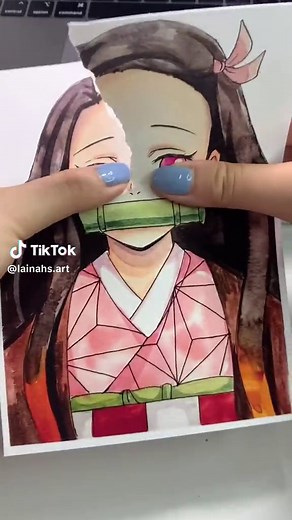 Nezuko Chan Art Challenge | Anime Art Drawing