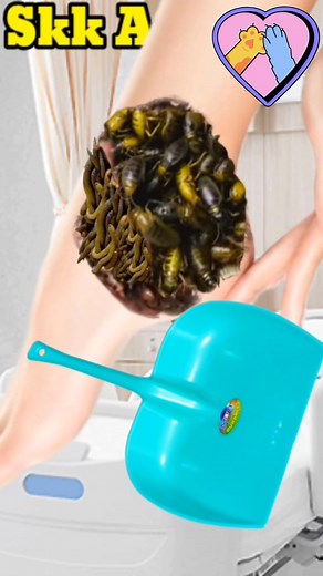 Leg video animation 2D ASMR treatment for legs | Skk Asmr