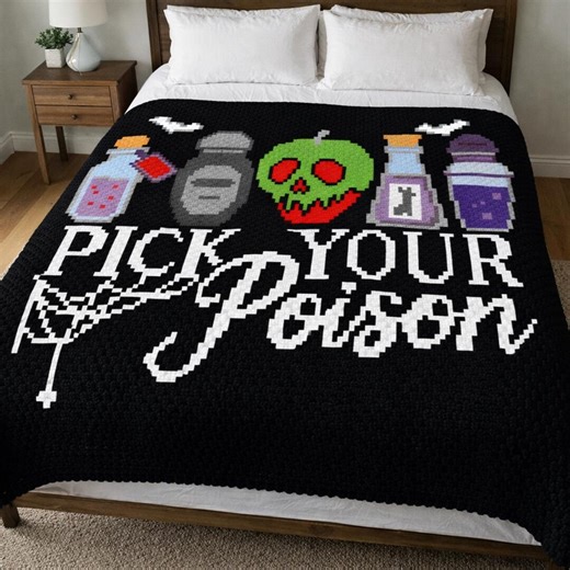 Pick Your Poison Crochet Pattern | C2C | Tapestry | PDF Download
