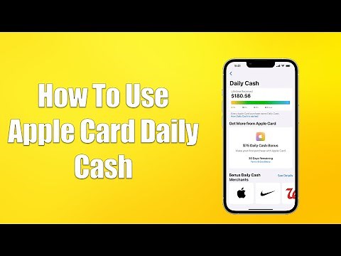 How To Use Apple Card Daily Cash