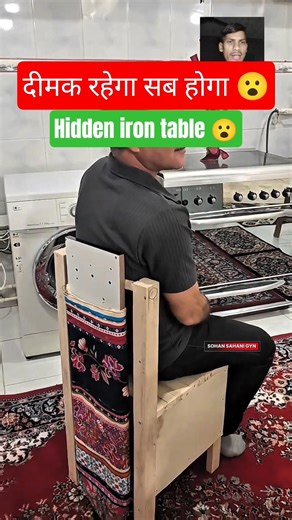 1 Table 2 Chair Folding Set | Iron Space Saving #shorts