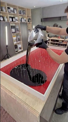 Fiber Optic Powered Epoxy Coffee Table