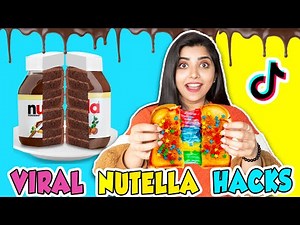 Testing TikTok NUTELLA HACKS to see if they work *wowziee *🤯🤩