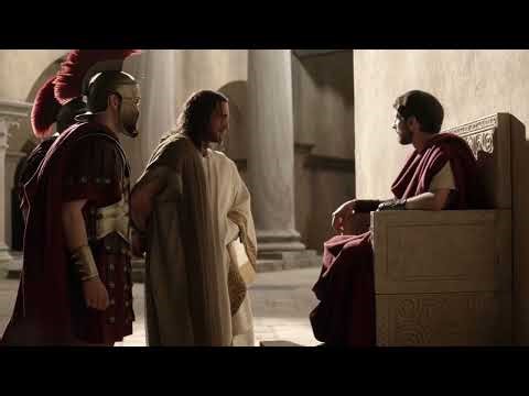 Jesus in the Judgment Hall / Yes Xus nyob ntawm Lub Tshav Txiag Zeb Txiav Txim.