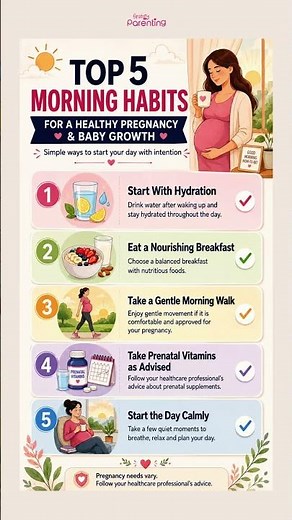 Top 5 Morning Habits for Healthy Pregnancy and Baby Growth