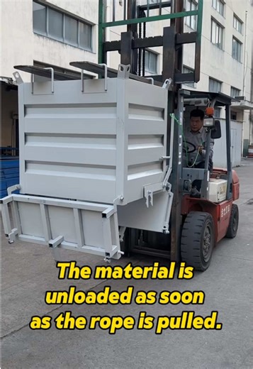 Efficient Forklift Waste Bin for Factory Collection