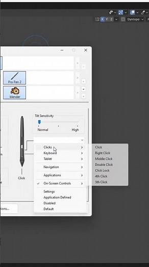 Blender 3D Setting Up Your Pen Tablet for Modeling #blender3d #pentablet #modeling #wacom