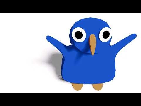 pingüino feo saludando