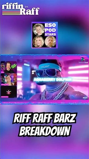 RiFF RaFF Aquaberry Dolphin 🐬 #riffraff #podcast #reaction #funny