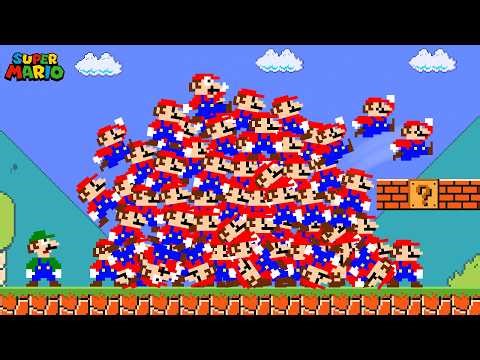 What if Every Time Mario Jumped, Another Mario Appears in Super Mario Bros.?