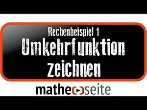 Umkehrfunktion zeichnen / Schaubild der Umkehrfunktion, Beispiel 1 | A.28.02