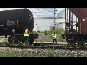 Grain Train Vs Hill & Railroad Switching At Quarry With 3 Locomotives, Train Chase & Historic Video