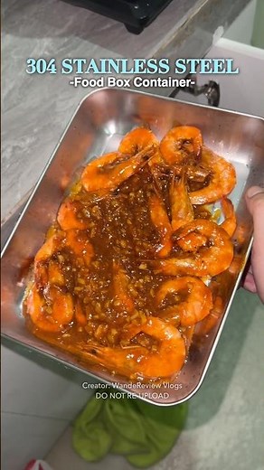 304 Stainless Steel Food Container 🔥 No More Plastic Smell!