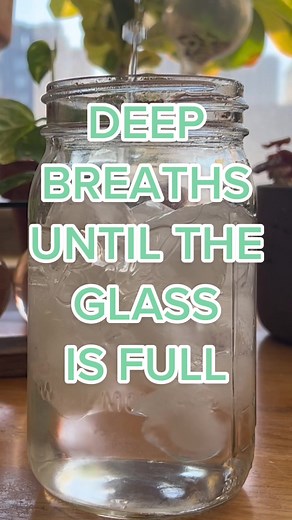 Relaxing Deep Breaths ASMR | Oddly Satisfying Glass Filling