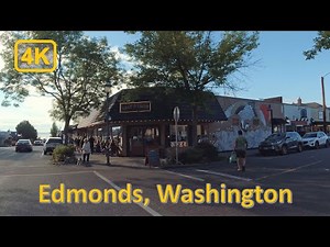 Driving in Downtown Edmonds, Washington - 4K60fps