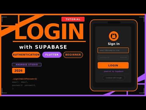 Flutter Login with Supabase Auth | Build a Login System in Flutter using Supabase