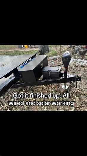Finalizing Solar-Powered Trailer Setup