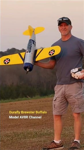 Durafly Brewster Buffalo Easy Hand Launch! #new #aviation #rcplane