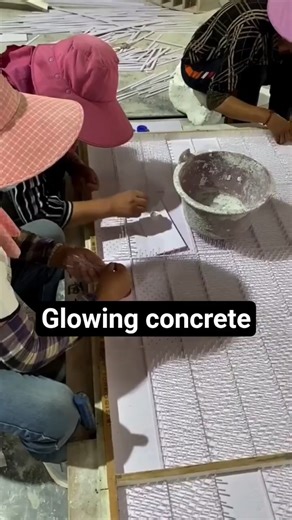 translucent concrete process. #articlad #translucent #factory #madeinindia