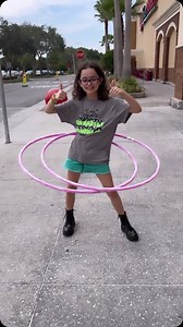⭕️ Learn any new skills this summer? Ella did a bunch of new things, one is hula hooping. She picked up a hoop during a break at art camp last month and she instantly was obsessed. Two stores, two hoops and countless core rotations later, this girl is doubling up fun with major core workouts! Can you hula❓Surely some new tricks are in Ella’s future… #hula #hulahoop #hulahooping #childactor #childactress #getcreative #specialskills #summerfun2024 #targetfinds | Adventures of Ella Grace