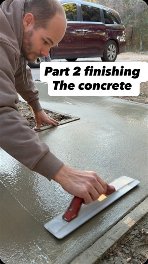 Micah Qualls • Construction • Tools • Reviews • DIY | PART 2 finishing the concrete. I uses the @themudmixer to mix 48 80lb bags. It worked great! I had the @quikreteconcrete delivered from... | Instagram