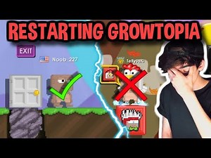 RESTARTING GROWTOPIA ON NEW ACCOUNT!!