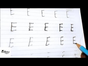 Letter E Tracing Video for Kids | ABC Writing Practice | Learn Alphabet for Preschoolers