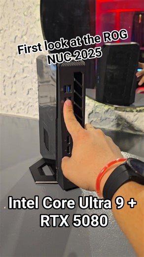 240K views · 1K reactions | Fresh off the boat: ROG NUC 2025 powered by Core Ultra 200HX series and NVIDIA RTX 50 Series graphics | Back2Gaming | Facebook