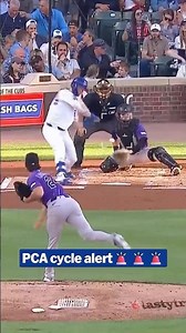 Pete Crow-Armstrong hits for the cycle at Wrigley!!