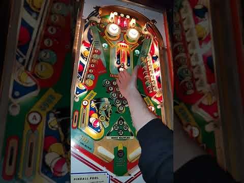 1979 Gottlieb Pinball Pool Gameplay and Tutorial