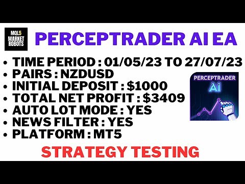 Perceptrader AI EA MT5 Forex Robot Strategy Testing | mql5 market robots