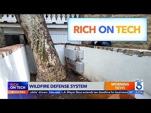 Roof Mounted Sprinkler System Helps Save Homes from Wildfires | Rich on Tech
