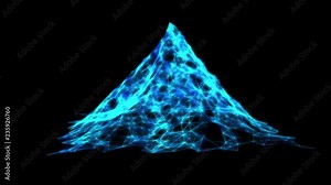 Big data visualization. Machine learning algorithms. Analysis of information. Visual data infographics design. 3d landscape cyberspace grid science and technology Available in 4K FullHD and HD video