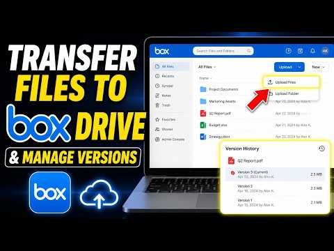 How to transfer files to Box Drive and manage version history - Full Guide