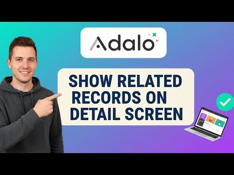 How to SHOW RELATED RECORDS on a DETAIL SCREEN in Adalo (Step by Step)
