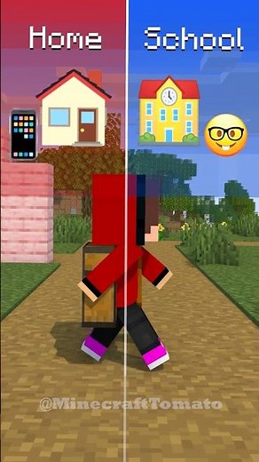 JJ go Home or School 🤣🤯 - MAIZEN Minecraft Animation #shorts