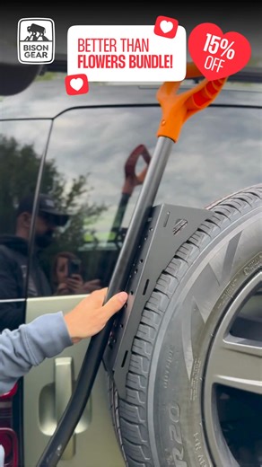 🔥 This Valentine’s, choose adventure. All sets now 15% OFF in our Better Than Flowers promo. Because the best gift is one you can mount to your rig. ❤️🔧 | Bison Gear