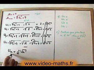 Le raisonnement par récurrence : SUITE ET RACINE CARREE
