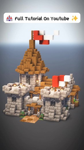 ￼ Minecraft Small Castle ￼ Building an easy and beautiful small medieval castle in Minecraft. There is a full video tutorial for this build on our YouTube channel! Download the free schematic on our Planet Minecraft page! #minecraft #minecraftbuild #minecrafttutorial #minecraftcastle #minecraftidea #minecrafthowto #minecraftmedieval #minecraftfantasy #minecraftcottagecore #minecraftjava #minecrafthouse #minecraftsurvival #minecraftserver #minecraftsmp #minecraftdesign