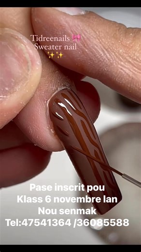 12K views · 48 reactions | Tidreenails ap toujou pote nouveau Tutoriel pou ou Follow page la pou pa rate yo Nap jwenn tout matériel Onglerie pou fe dizay yo nan Dreestore Tel:36085588/47541364 #Tidreenails #senmak #nailart #tutorial # | Tidreenails | Facebook